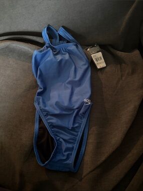 Speedo Blue Girls' One-Piece Training Swimsuit